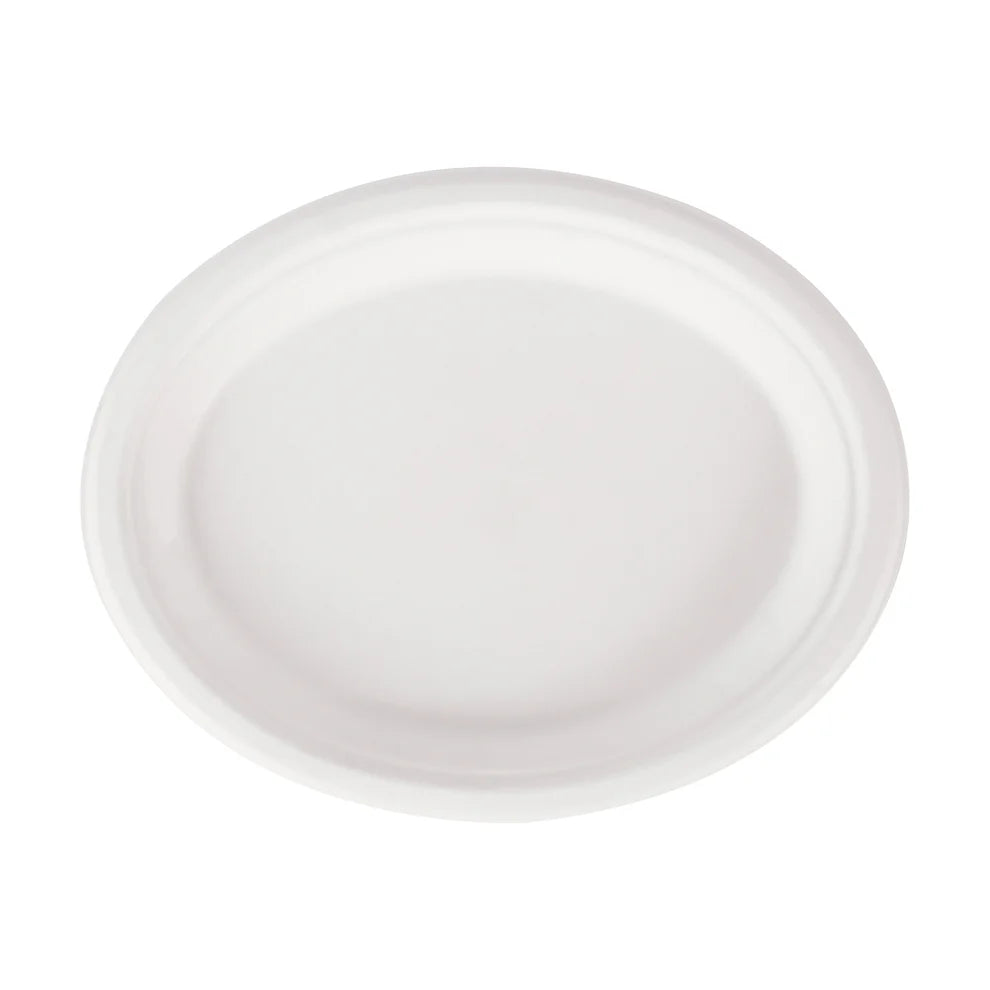 Oval Plate – Biodegradable Rice Straw Plate