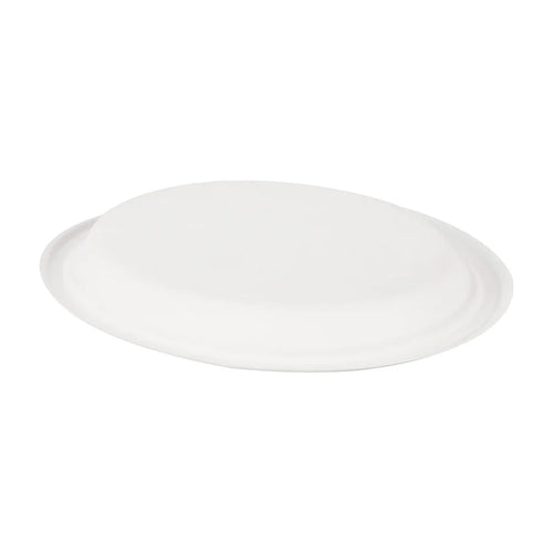 Oval Plate – Biodegradable Rice Straw Plate